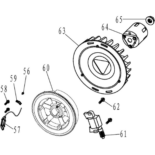 Магнето и маховик Champion GTP101E после 2021 года